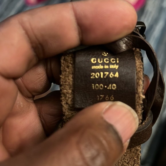 Gucci Brown Leather Belt - Picture 4 of 6